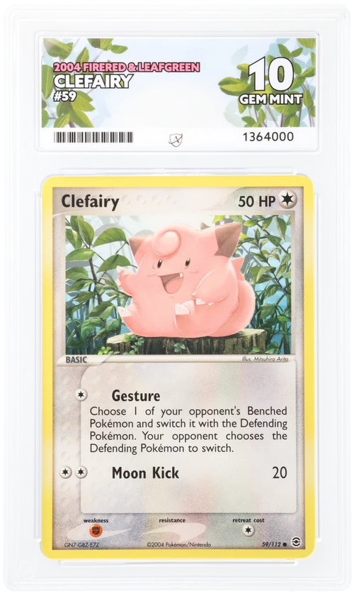 ACE 10 - Clefairy - 59/112 - 2004 FireRed & LeafGreen - Pokemon