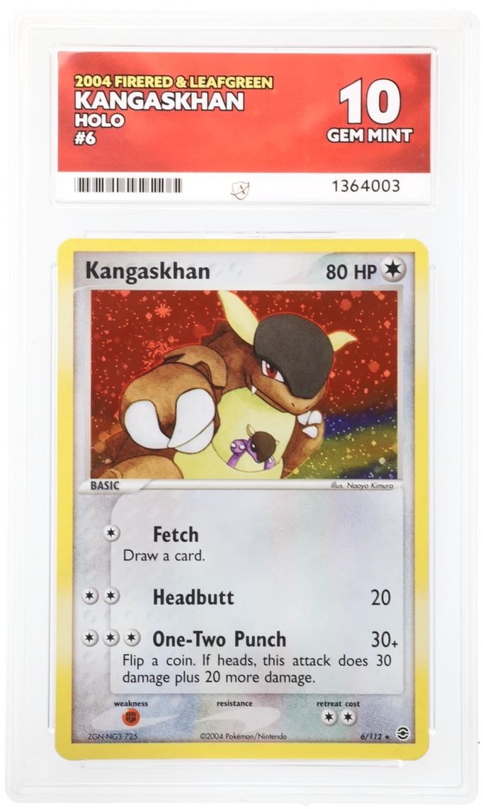 ACE 10 - Kangaskhan - 6/112- Holo - 2004 FireRed & LeafGreen - Pokemon