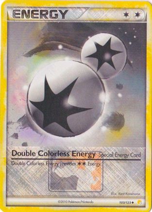 Double Colorless Energy - 103/123 (League Promo) 103 - League & Championship Cards Reverse Holofoil