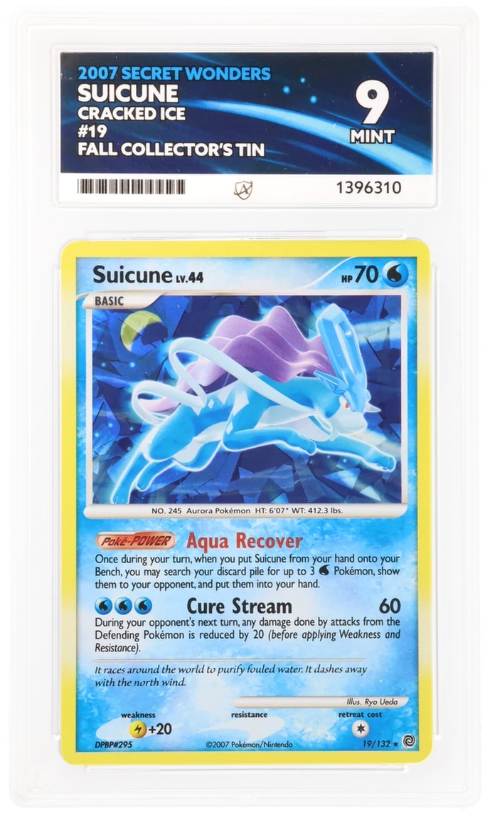 ACE 9 - Suicune - 19/132 - Secret Wonders - Fall Collector's Tin - Pokemon - front