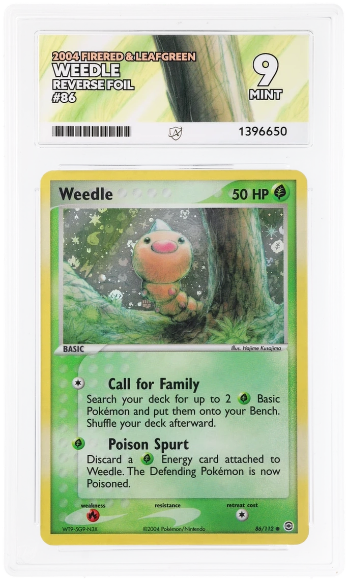 ACE 9 - Weedle - 86/112 - FireRed & LeafGreen - Pokemon - front
