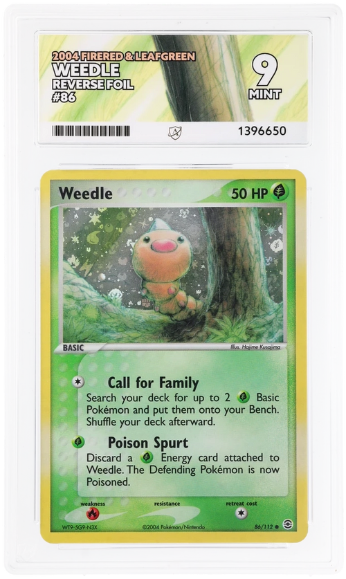 ACE 9 - Weedle - 86/112 - FireRed & LeafGreen - Pokemon - front