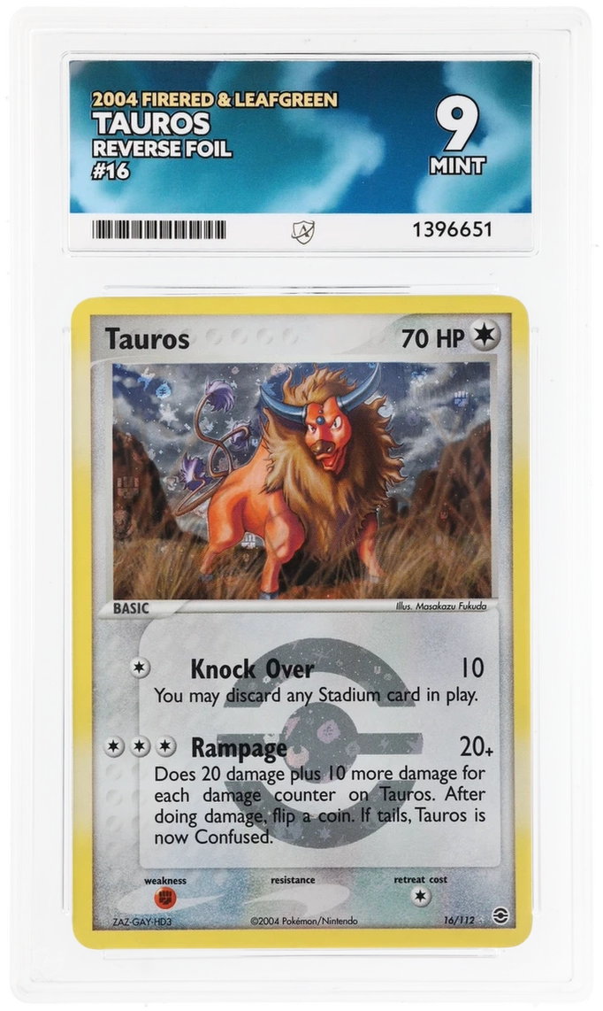 ACE 9 - Tauros - 16/112 - FireRed & LeafGreen - Pokemon - front