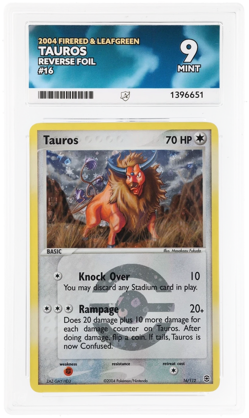 ACE 9 - Tauros - 16/112 - FireRed & LeafGreen - Pokemon - front