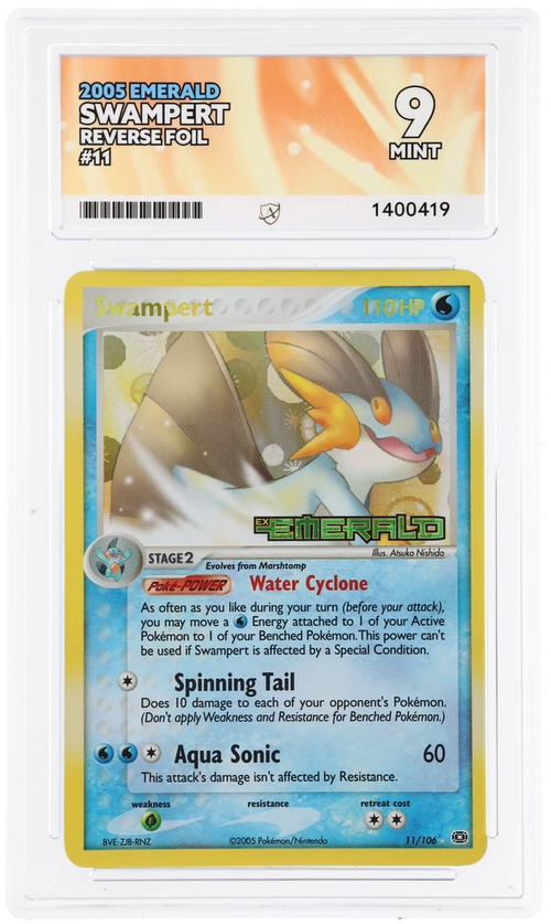 ACE 9 - Swampert - 11/106 - Emerald - Pokemon - front