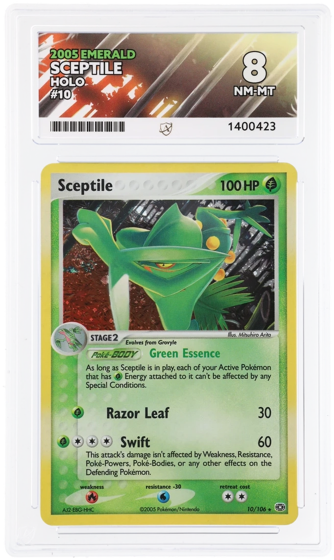 ACE 8 - Sceptile - 10/106 - Emerald - Pokemon - front
