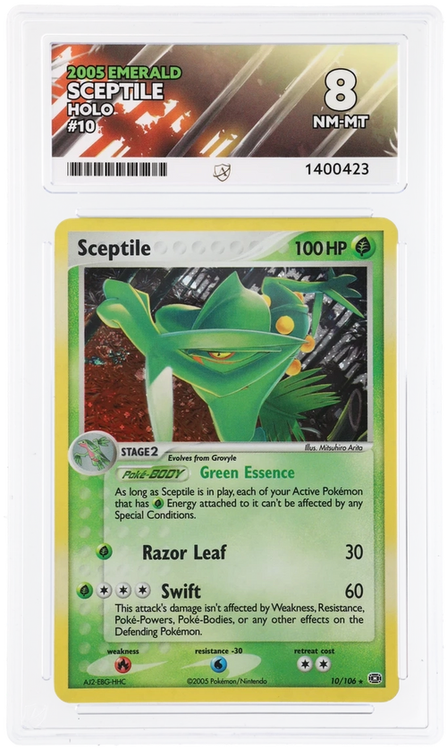 ACE 8 - Sceptile - 10/106 - Emerald - Pokemon - front