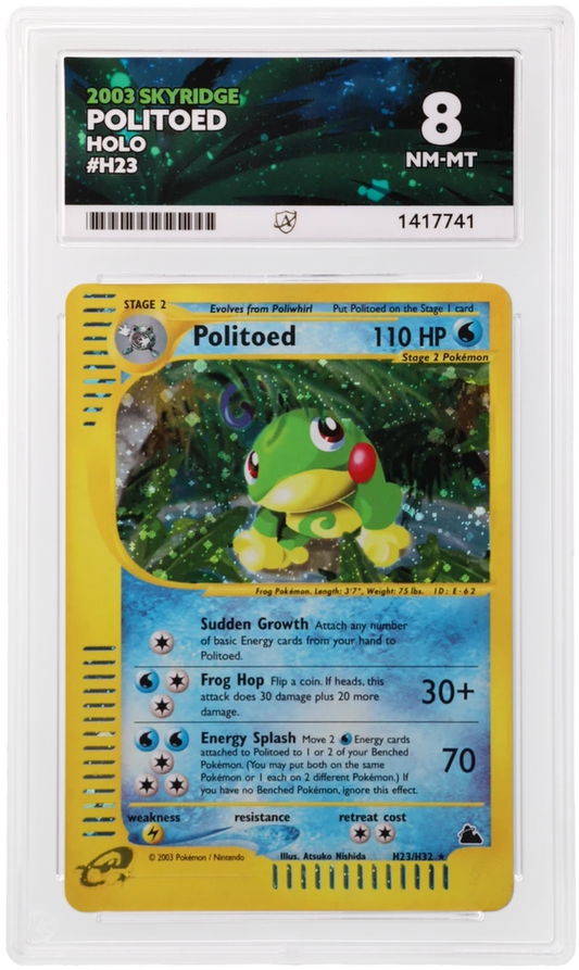 ACE 8 - Politoed - Holo - H23/H32 - 2003 Skyridge - Pokemon