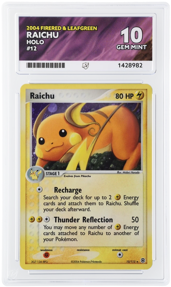 ACE 10 - Raichu - 12/112 - FireRed & LeafGreen - Pokemon - front