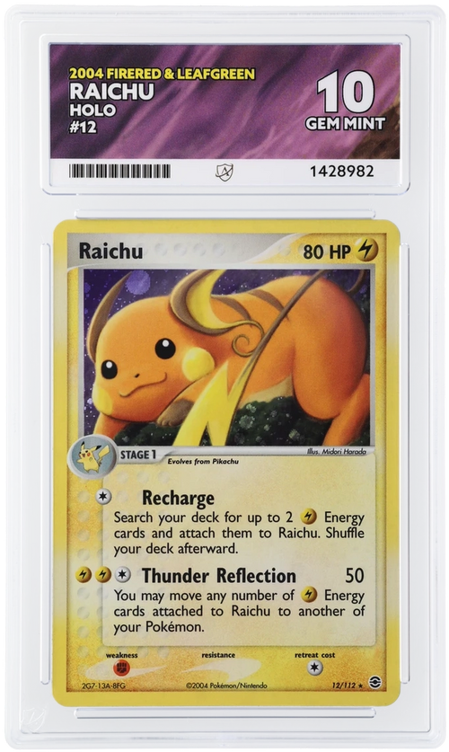 ACE 10 - Raichu - 12/112 - FireRed & LeafGreen - Pokemon - front