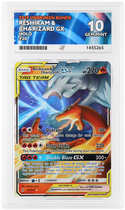 ACE 10 - Reshiram & Charizard GX - 20/214 - Unbroken Bonds - Pokemon - front