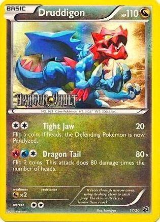 Druddigon - 17/20 (Dragon Vault) 17 - Blister Exclusives Holofoil