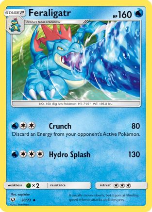 Feraligatr 20/73 - Shining Legends Reverse Holofoil