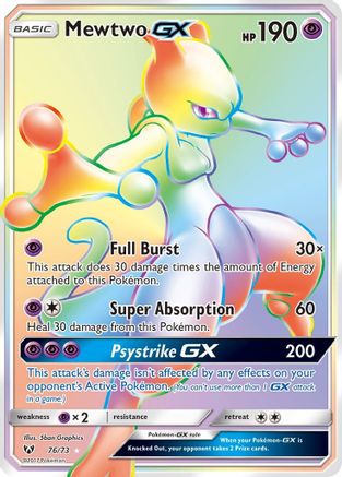 Mewtwo-GX 76/73 - Shining Legends Holofoil
