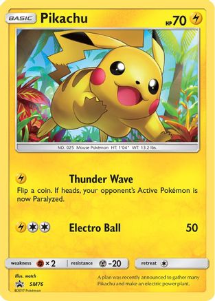 Pikachu SM76/248 - SM Black Star Promos Holofoil