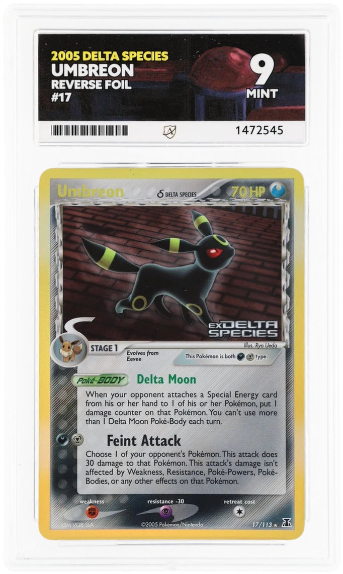 ACE 9 - Umbreon - 17/113 - Reverse Foil - 2005 Delta Species - Pokemon