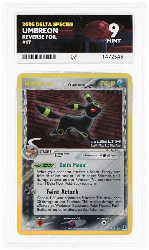 ACE 9 - Umbreon - 17/113 - Reverse Foil - 2005 Delta Species - Pokemon