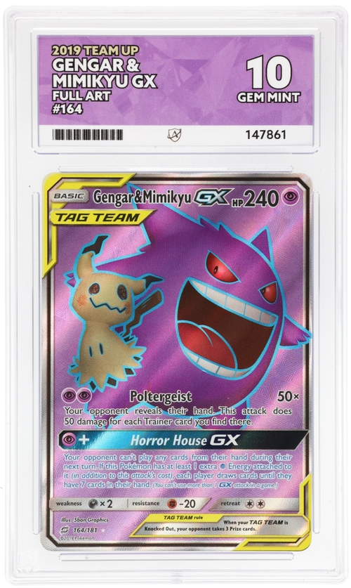 ACE 10 - Gengar & Mimikyu GX - 164/181 - Team Up - Pokemon