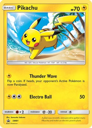 Pikachu SM81/248 - SM Black Star Promos Holofoil