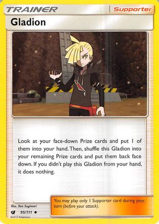 Gladion 95/111 - Crimson Invasion Reverse Holofoil