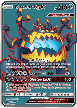 Guzzlord-GX 105/111 - Crimson Invasion Holofoil