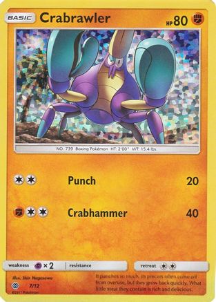 Crabrawler - 7/12 7/12 - McDonalds Promos 2017 Holofoil