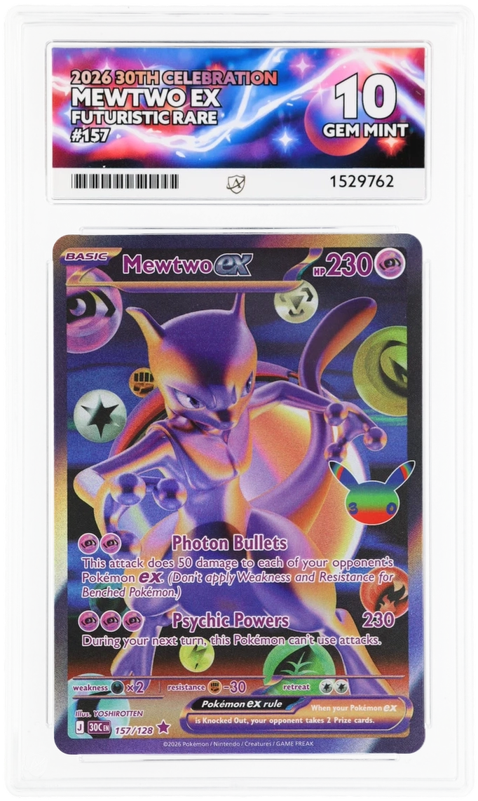ACE 10 - Mewtwo ex - 157/128 - 30th Celebration - Pokemon - front