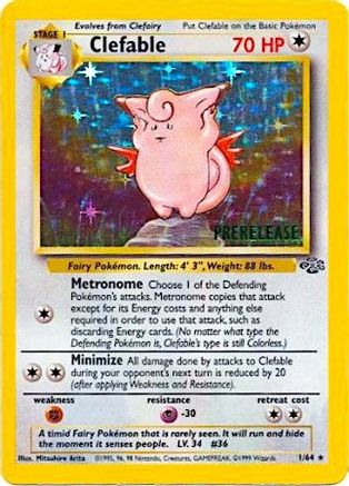 Clefable (Prerelease) 1 - WoTC Promo Holofoil