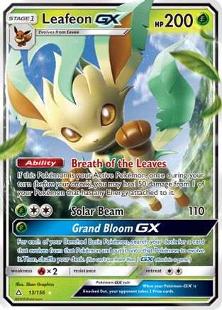 Leafeon-GX 13/156 - Ultra Prism Holofoil