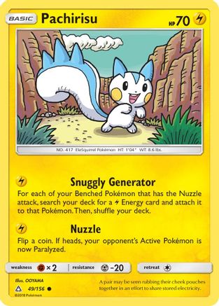 Pachirisu 49/156 - Ultra Prism Reverse Holofoil