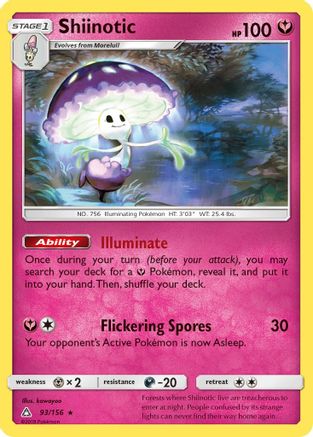 Shiinotic 93/156 - Ultra Prism Reverse Holofoil