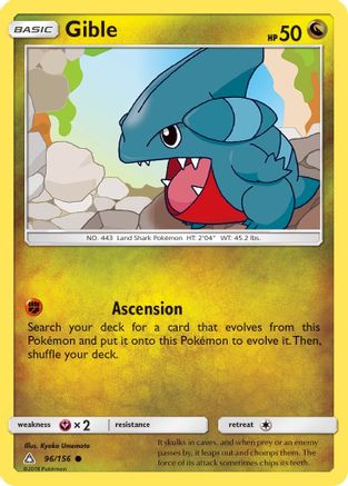 Gible 96/156 - Ultra Prism Reverse Holofoil