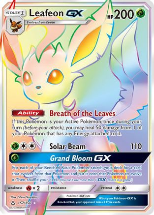 Leafeon-GX 157/156 - Ultra Prism Holofoil
