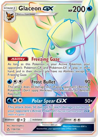 Glaceon-GX 159/156 - Ultra Prism Holofoil