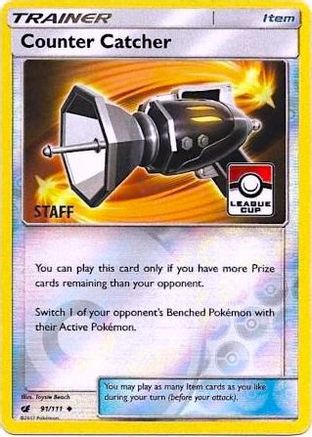 Counter Catcher - 91/111 (League Cup) [Staff] 91 - League & Championship Cards Reverse Holofoil