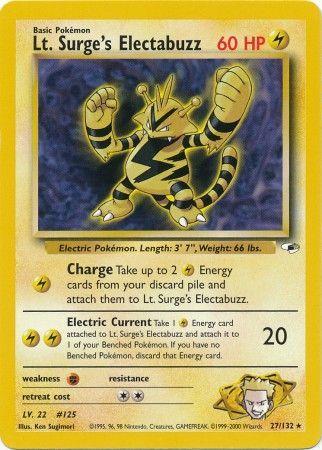 Lt. Surge's Electabuzz 27/132 - Gym Heroes Unlimited