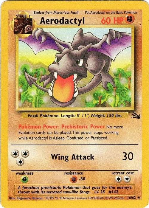 Aerodactyl 16/62 - Fossil Unlimited