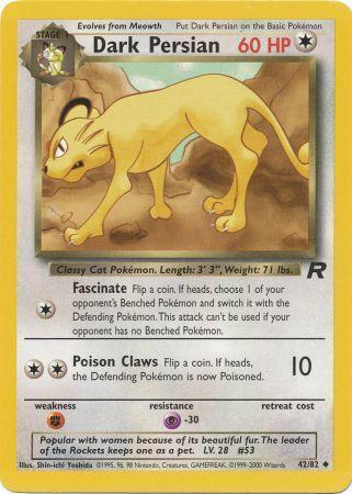 Dark Persian 42/82 - Team Rocket Unlimited