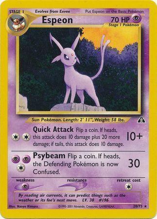 Espeon 20/75 - Neo Discovery Unlimited