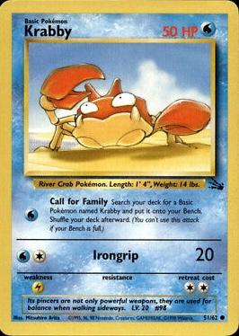 Krabby 51/62 - Fossil Unlimited