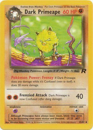 Dark Primeape 43/82 - Team Rocket Unlimited