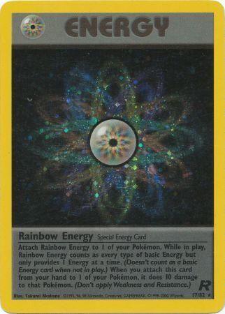 Rainbow Energy 17/82 - Team Rocket Unlimited Holofoil