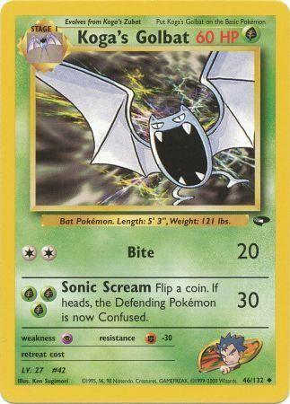 Koga's Golbat 46/132 - Gym Challenge Unlimited