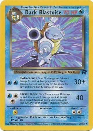 Dark Blastoise 20/82 - Team Rocket Unlimited