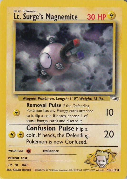 Lt. Surge's Magnemite 50/132 - Gym Heroes Unlimited
