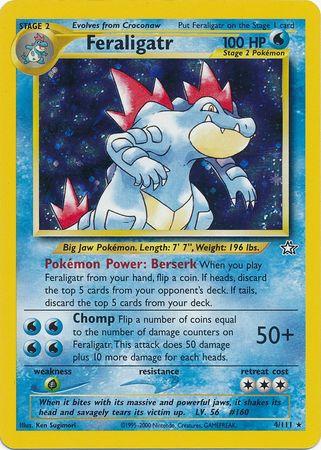 Feraligatr 4/111 - Neo Genesis Unlimited Holofoil