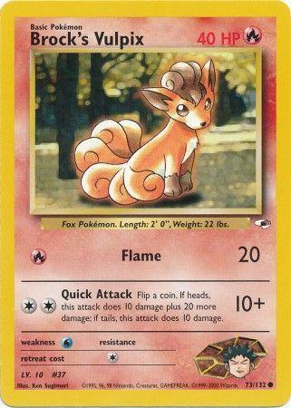 Brock's Vulpix 73/132 - Gym Heroes Unlimited