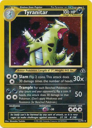Tyranitar 12/75 - Neo Discovery Unlimited Holofoil