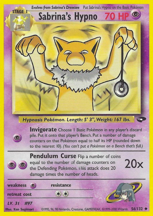 Sabrina's Hypno 56/132 - Gym Challenge Unlimited