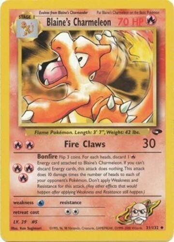 Blaine's Charmeleon 31/132 - Gym Challenge Unlimited